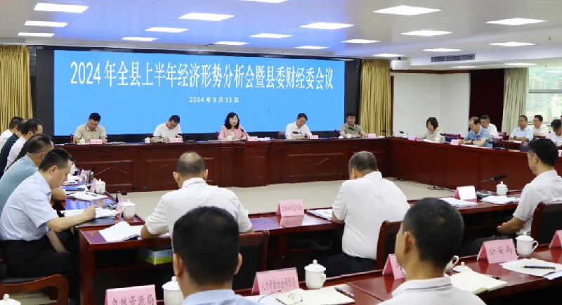 陽山縣上半年經濟形勢分析會暨縣委財經委會議召開，研究部署下半年經濟工作